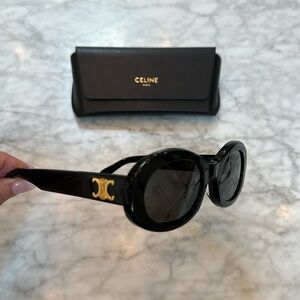 Celine - Triomphe Black Sunglasses